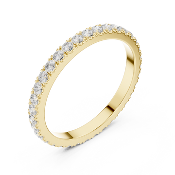 Gold Radiant Grace Band Ring Right View
