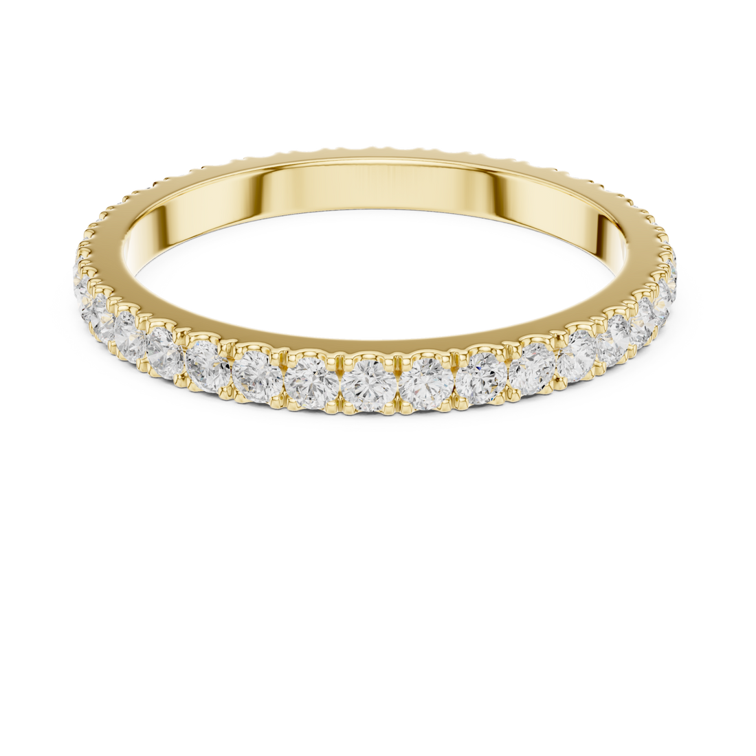 Gold Radiant Grace Band Ring Right View