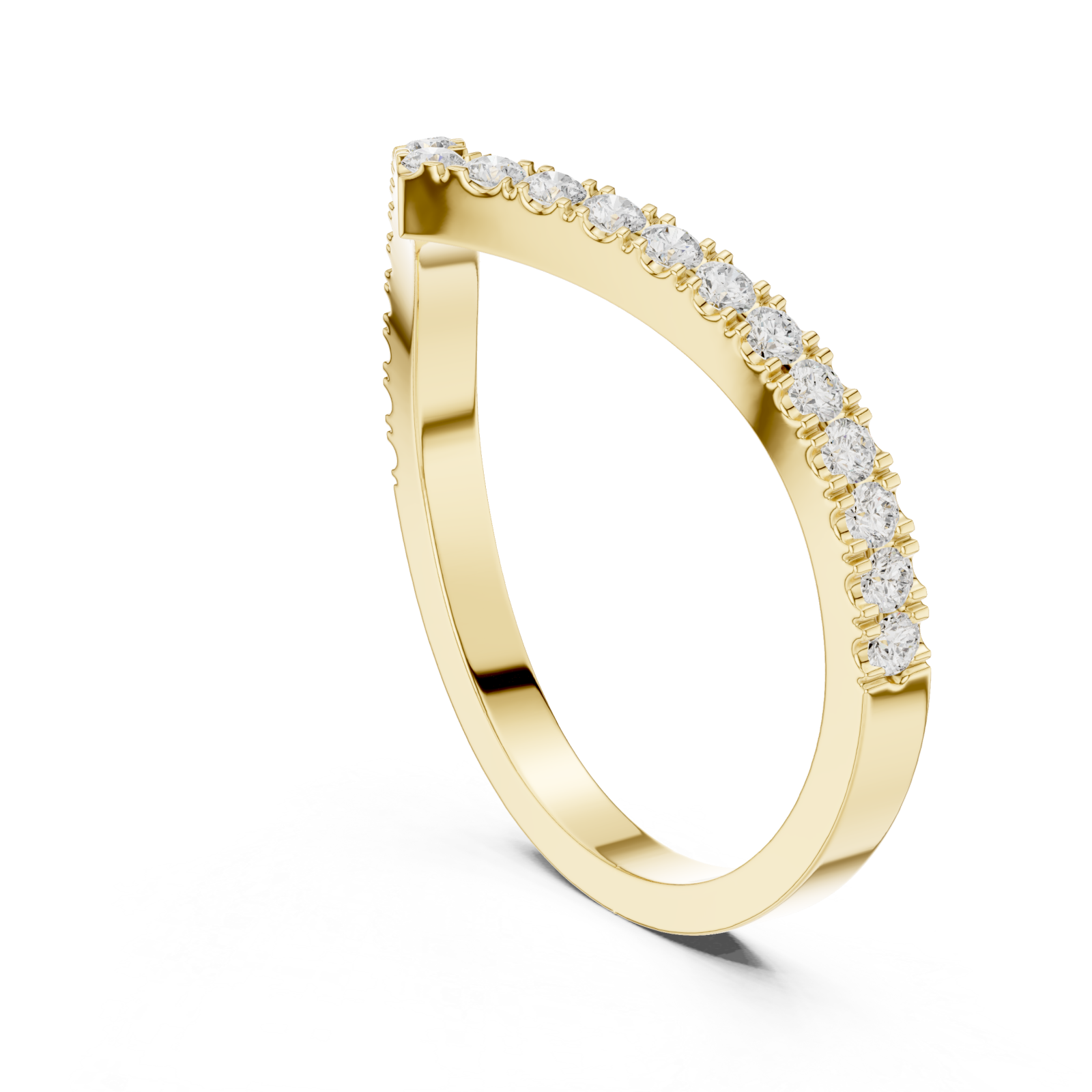  Gold Celestial Harmony Contour Ring Left View