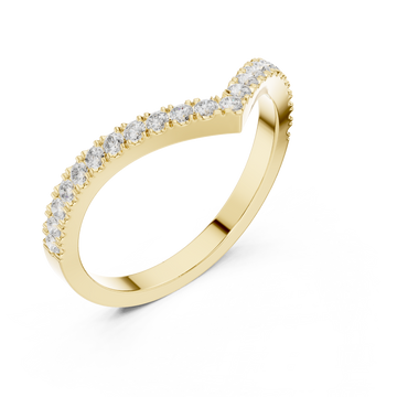 Gold Celestial Harmony Contour Ring Right View