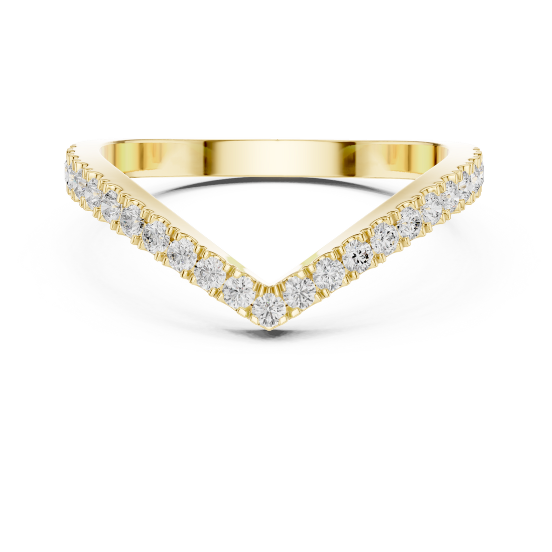 Gold Celestial Harmony Contour Ring Right View