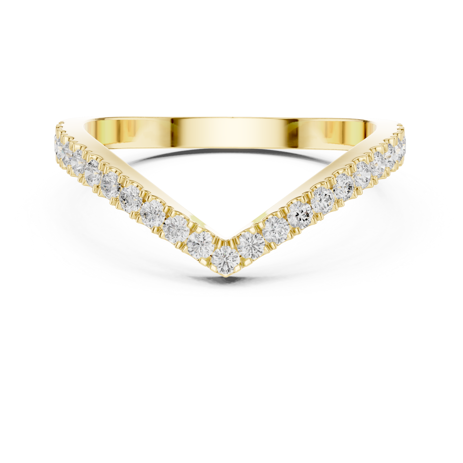  Gold Celestial Harmony Contour Ring Front View
