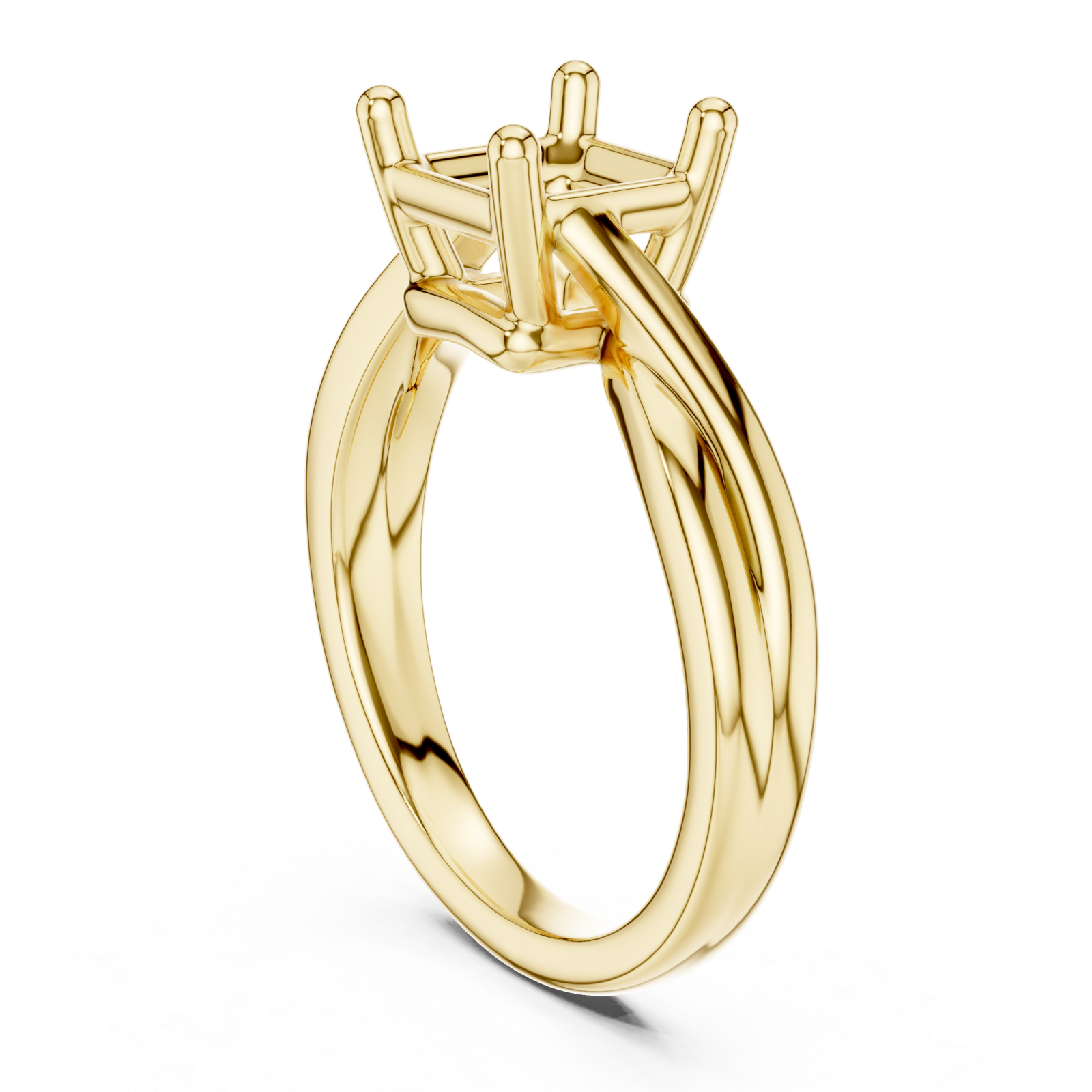  Gold Eclipse Flow Statement Ring Left View