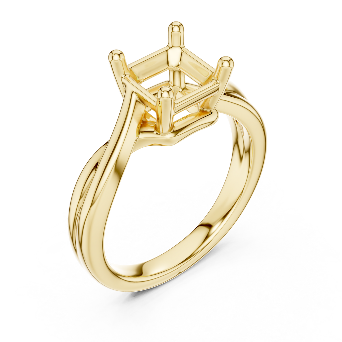 Gold Eclipse Flow Statement Ring Right View