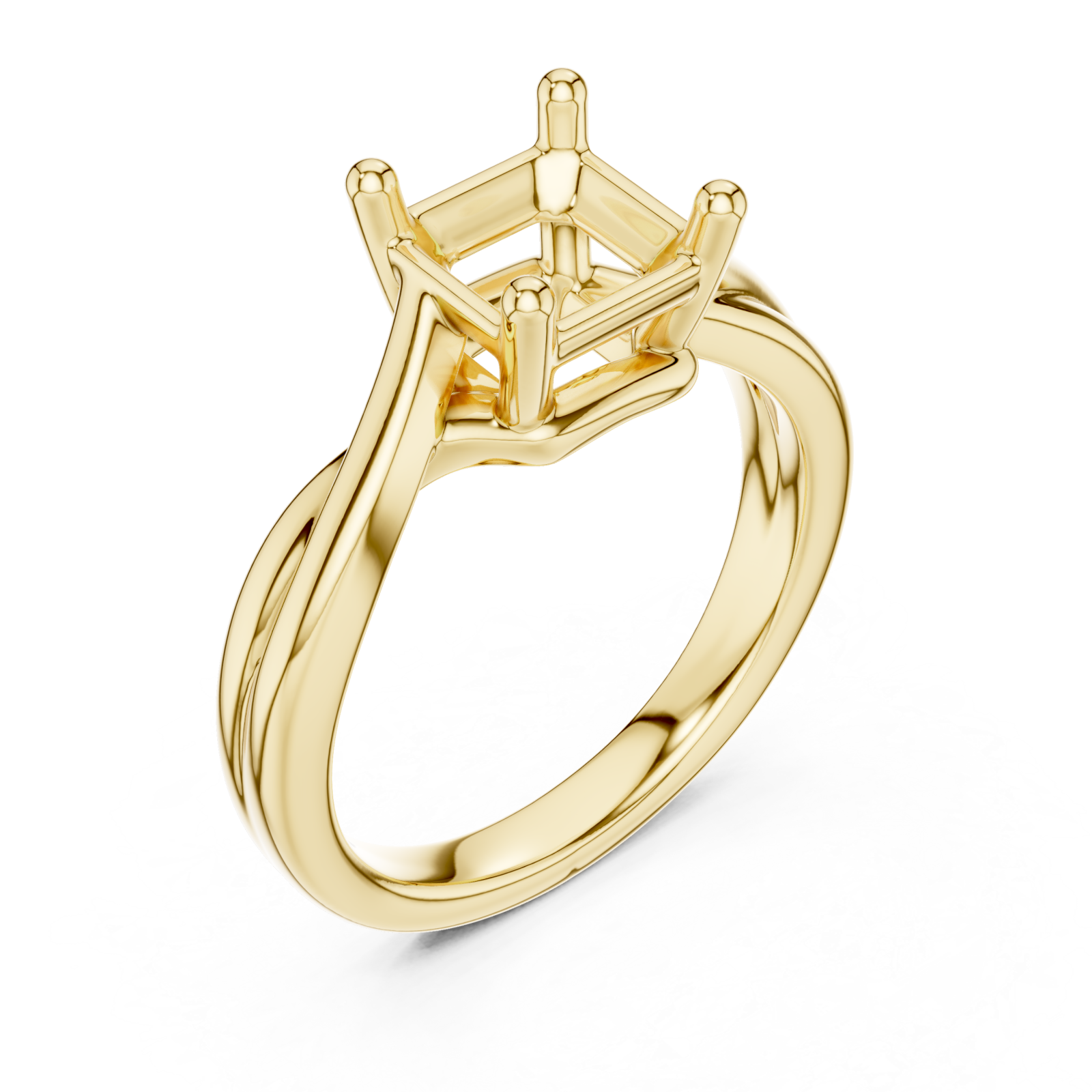 Gold Eclipse Flow Statement Ring Right View