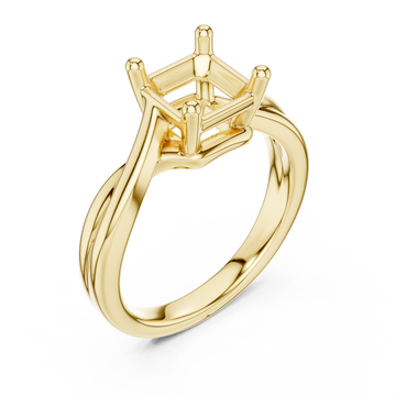 Gold Eclipse Flow Statement Ring Right View