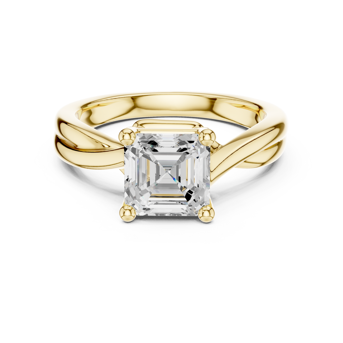 Gold Eclipse Flow Statement Ring Right View