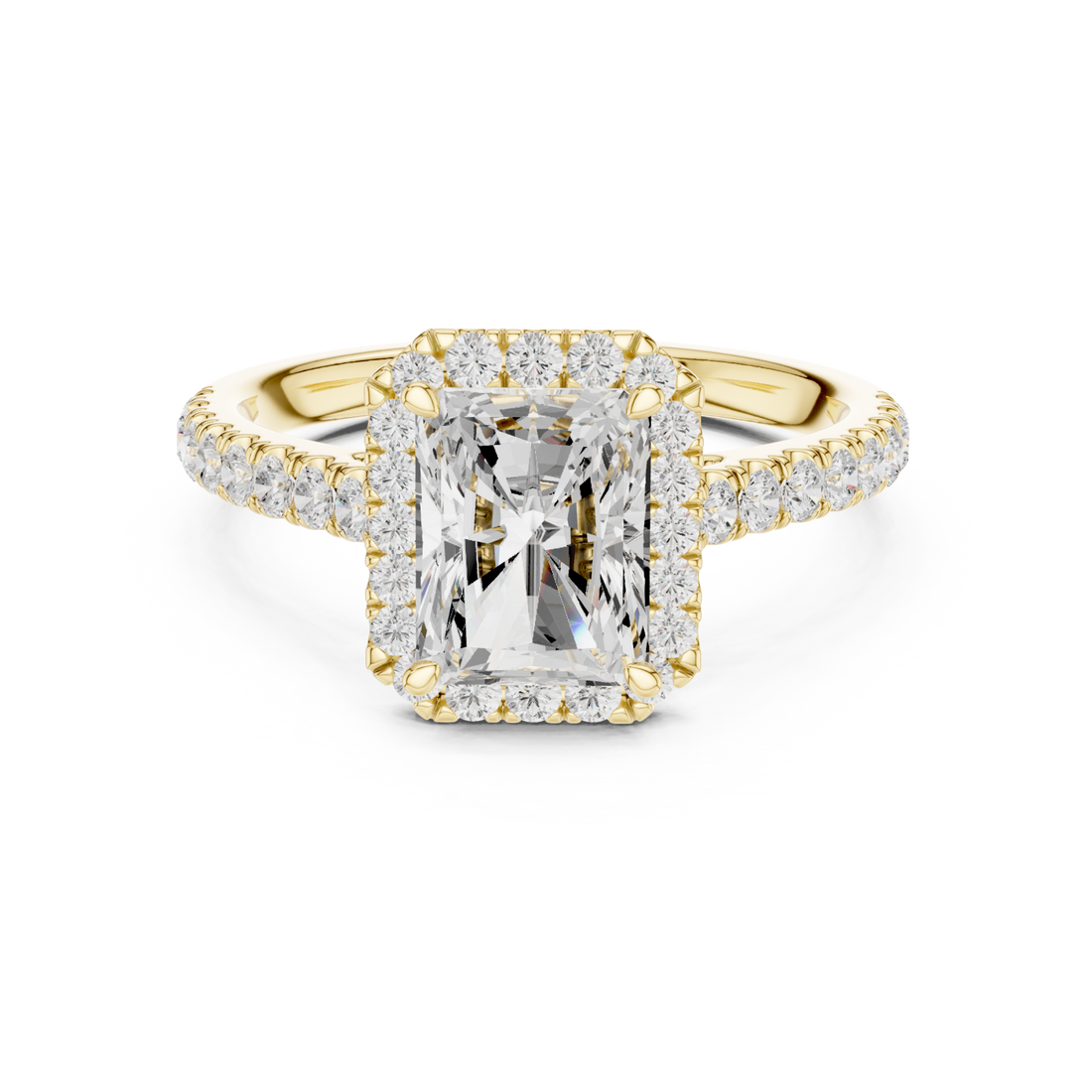  Gold Luminous Radiance Regal Ring Front View