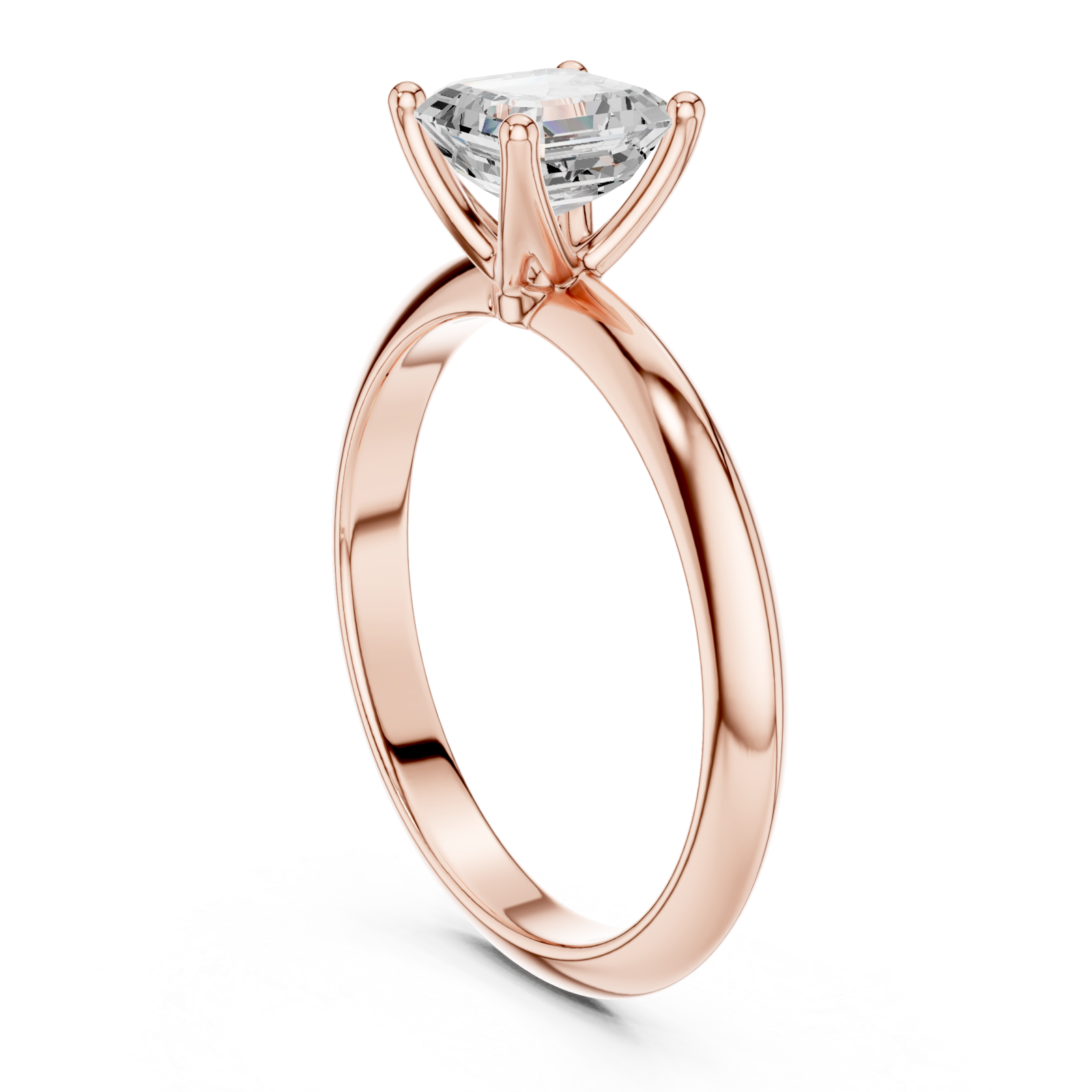  Rose Gold Everlight Radiance Solitaire Ring Left View