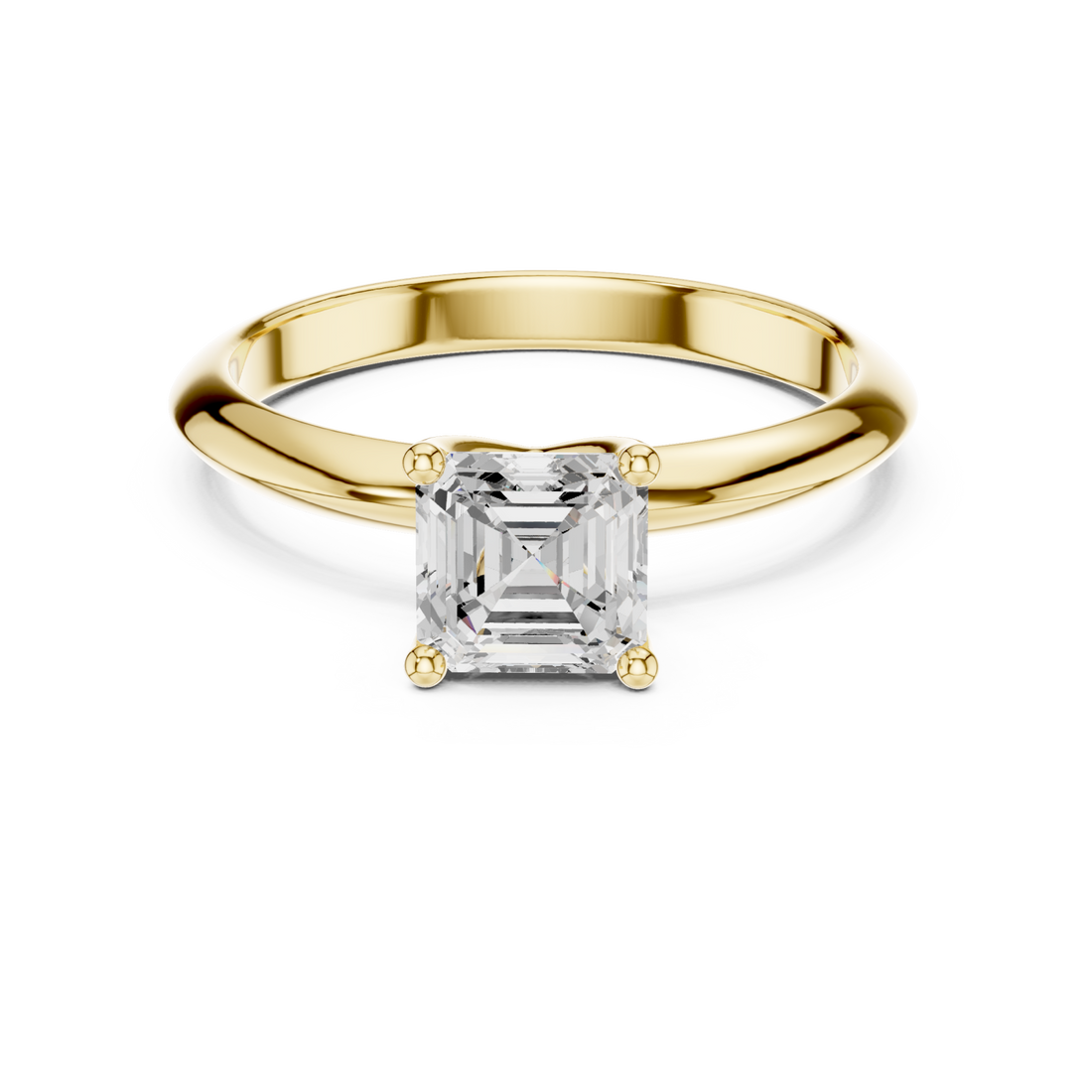Gold Everlight Radiance Solitaire Ring Right View