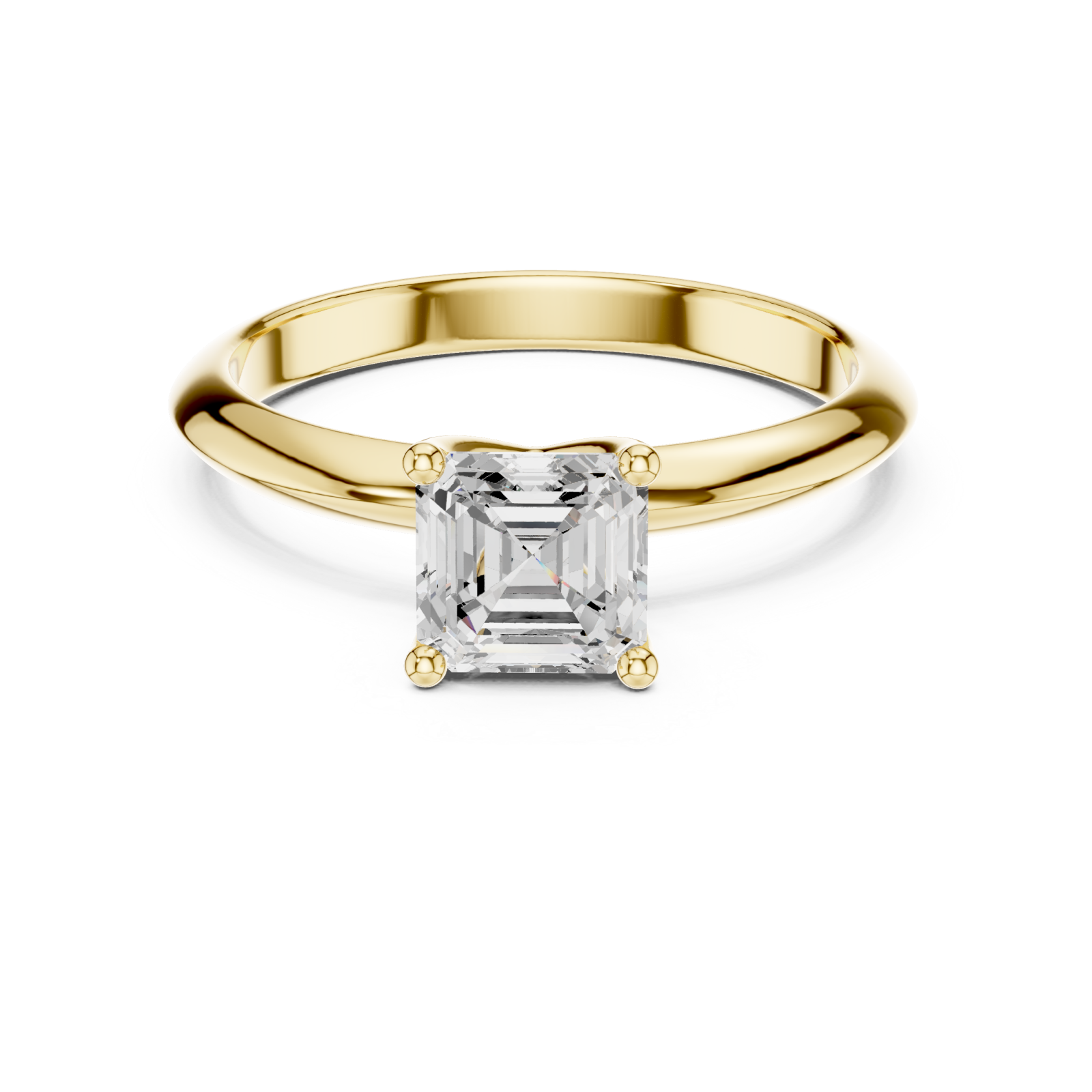  Gold Everlight Radiance Solitaire Ring Front View