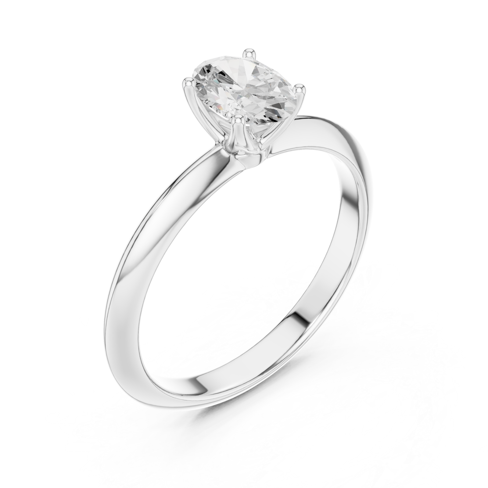  White Gold Lustrous Grace Band Right View