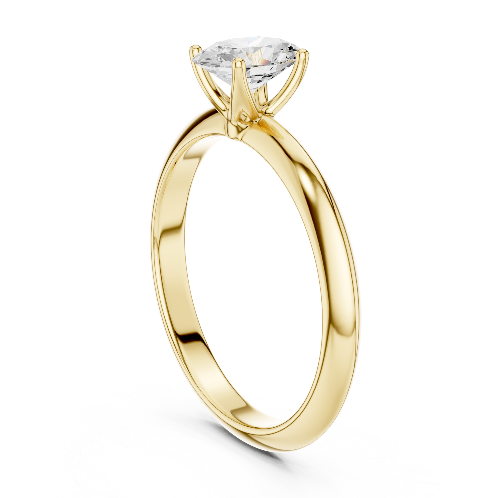  Gold Lustrous Grace Band Left View