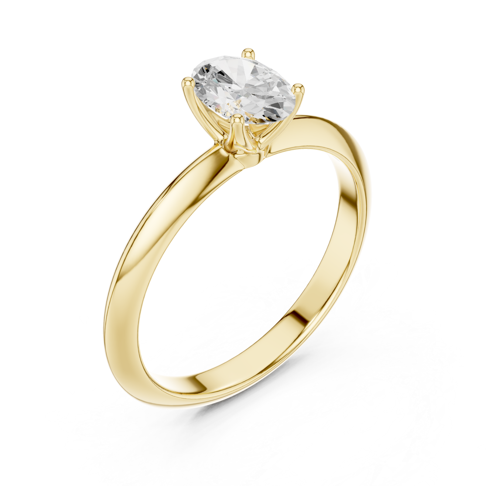 Gold Lustrous Grace Band Right View