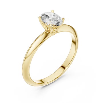 Gold Lustrous Grace Band Right View
