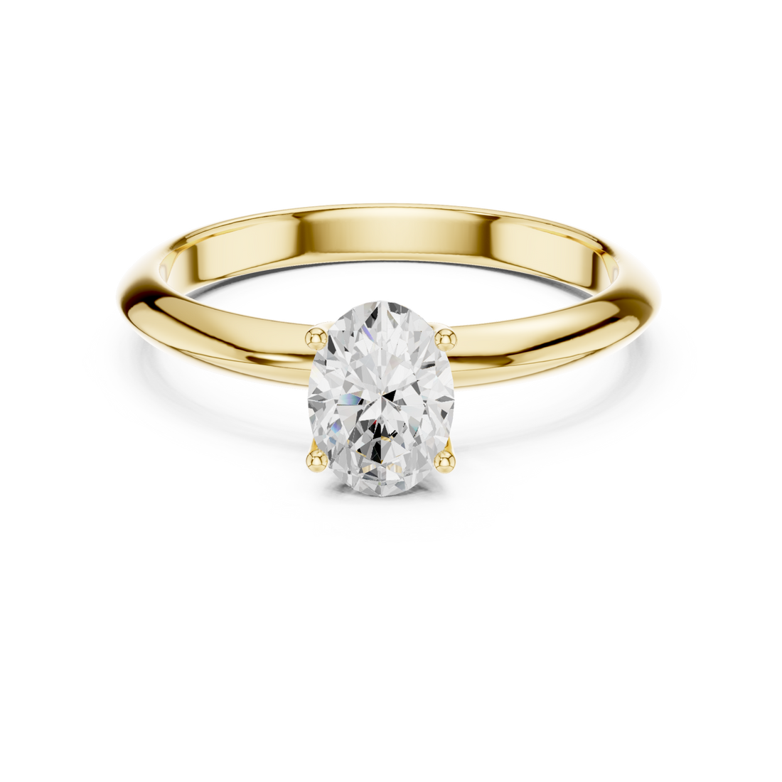 Gold Lustrous Grace Band Right View