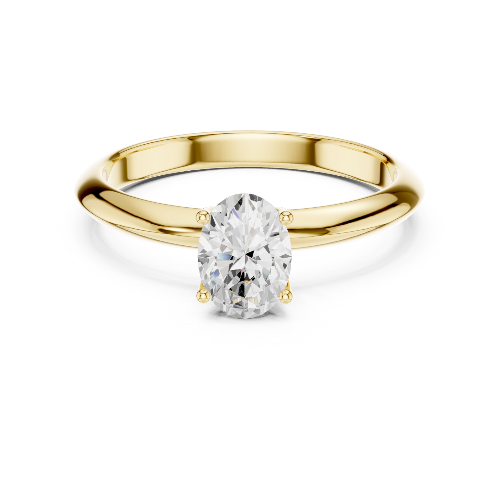  Gold Lustrous Grace Band Front View
