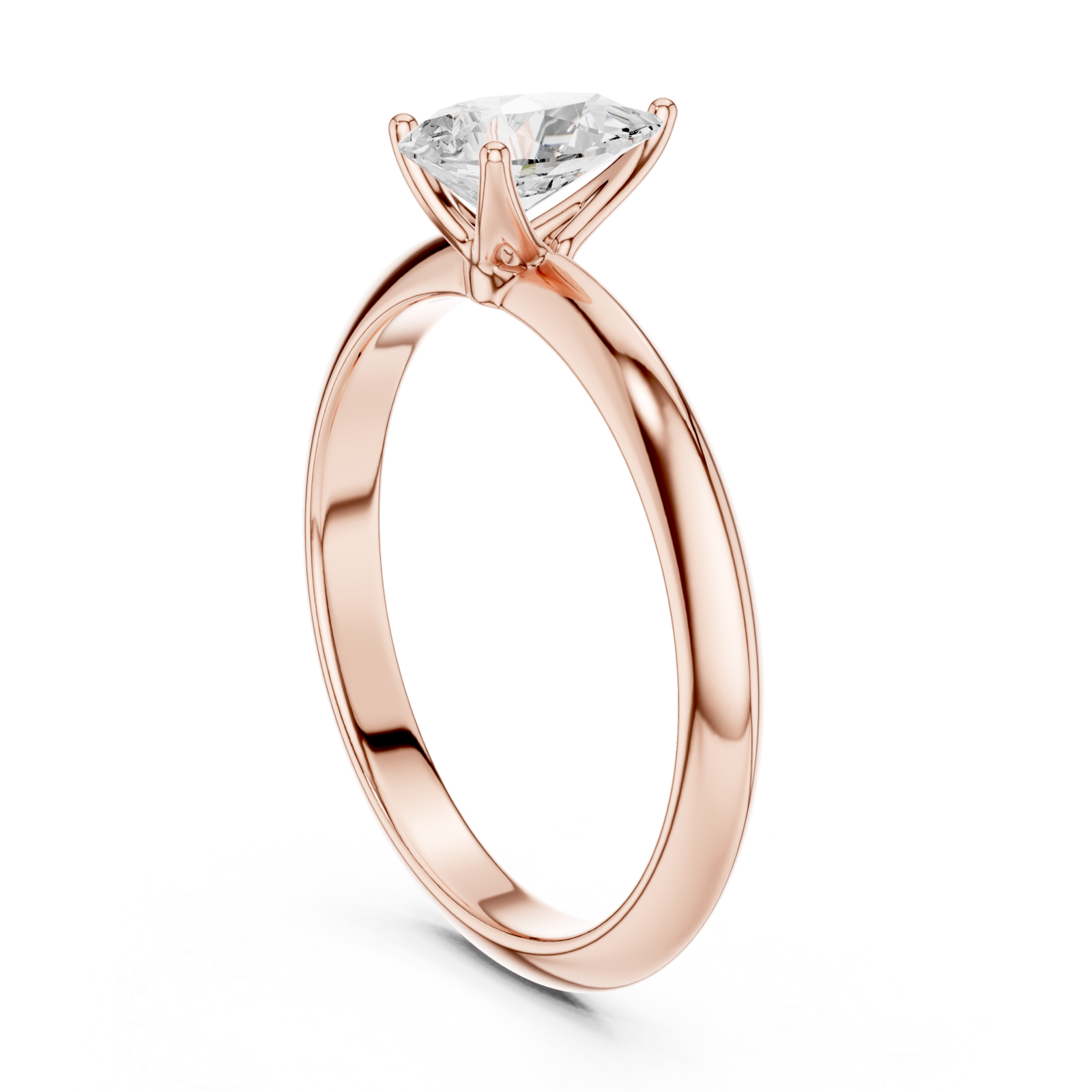  Rose Gold Dewdrop Marquise Ring Left View