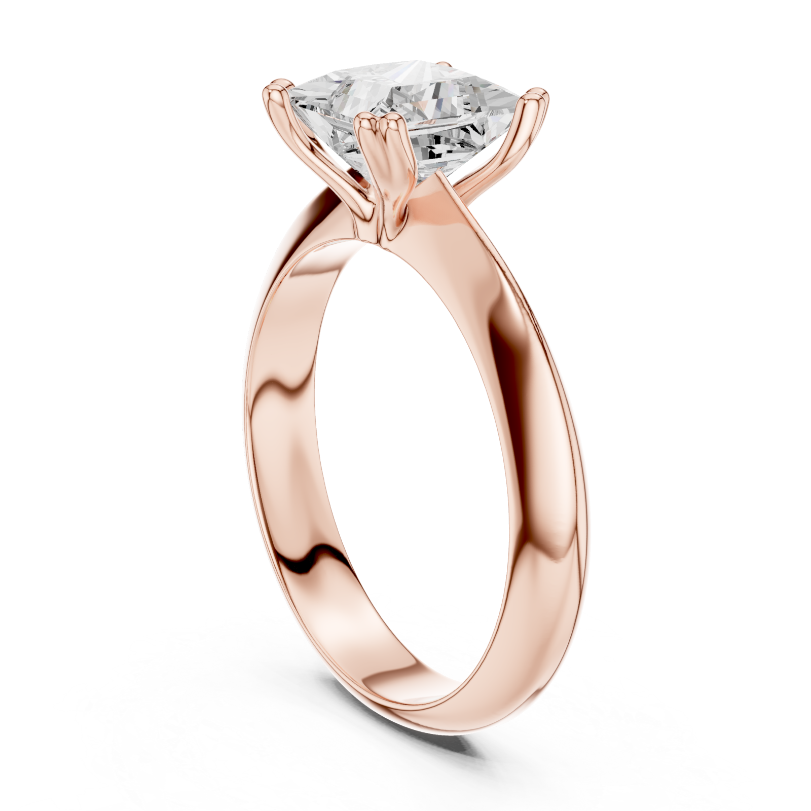  Rose Gold Radiant Promise Classic Ring Left View