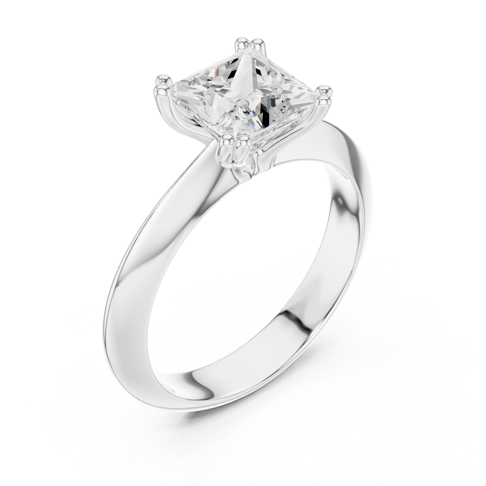  White Gold Radiant Promise Classic Ring Right View