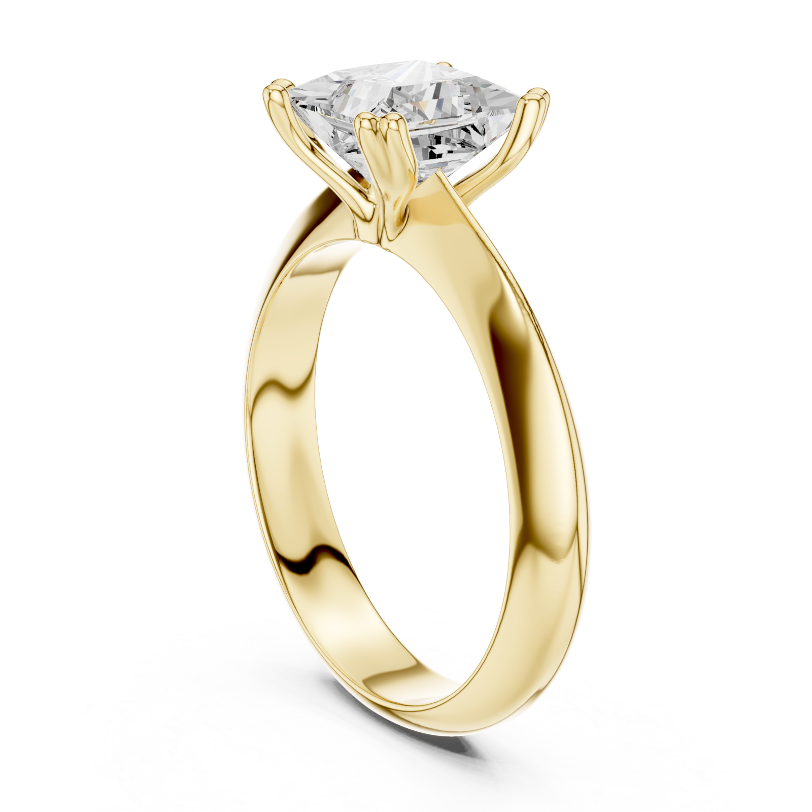  Gold Radiant Promise Classic Ring Left View