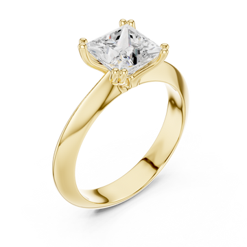 Gold Radiant Promise Classic Ring Right View