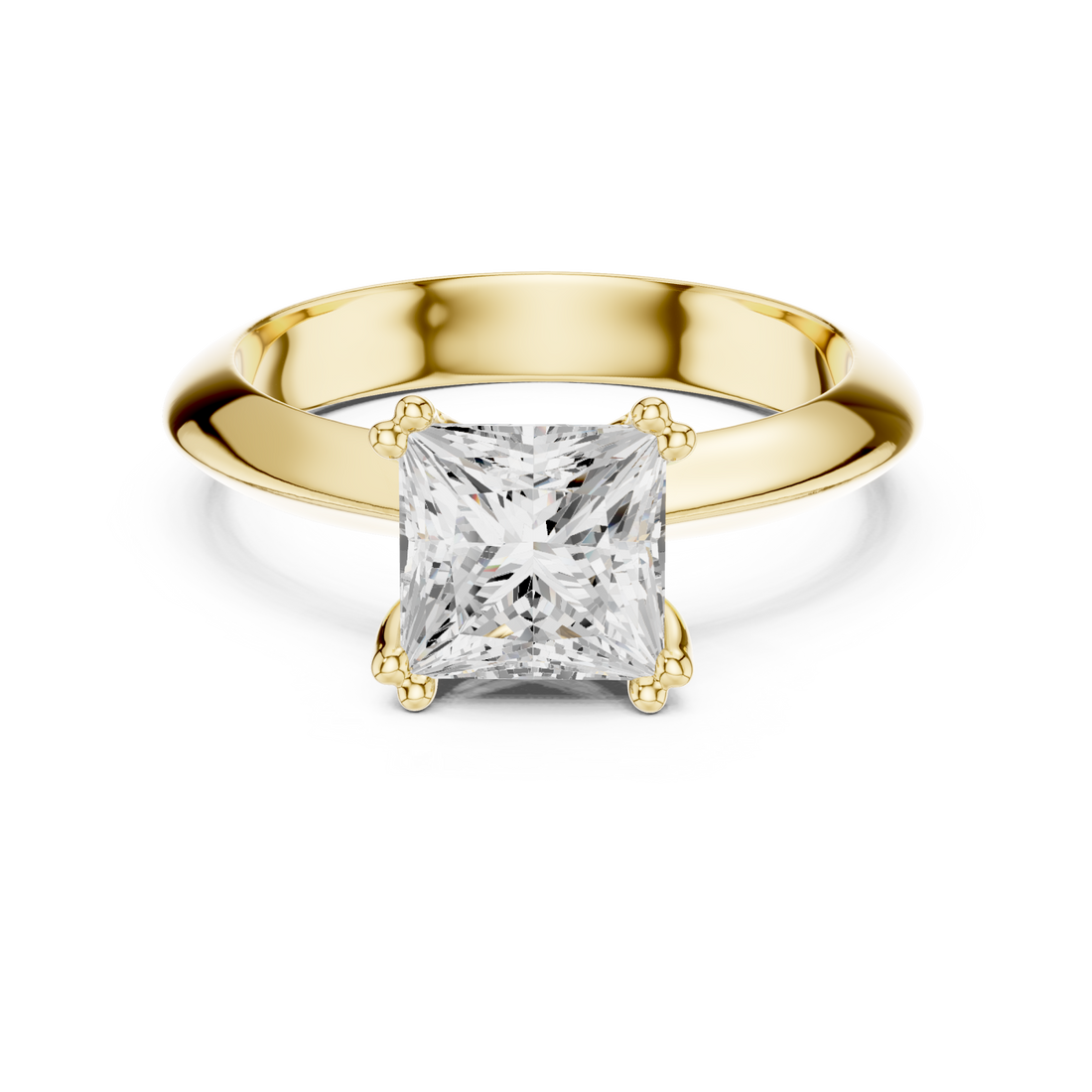 Gold Radiant Promise Classic Ring Right View