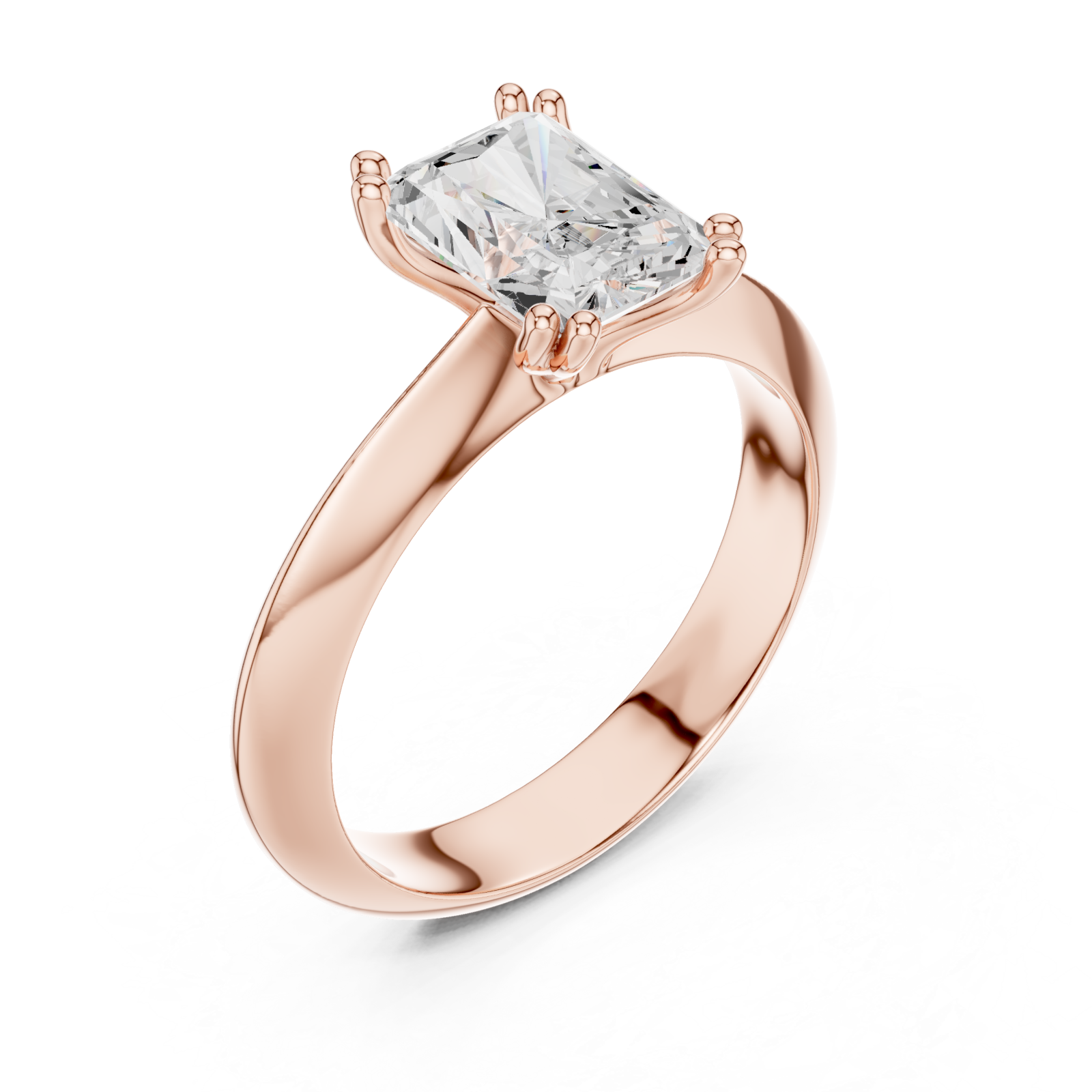  Rose Gold Eternal Radiance Solitaire Ring Right View