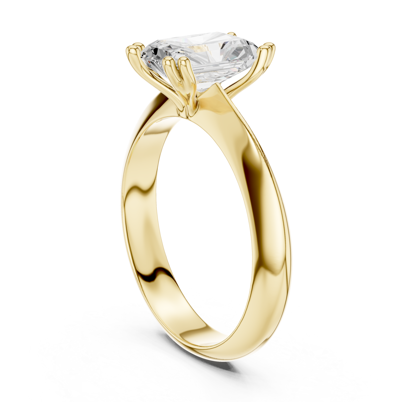  Gold Eternal Radiance Solitaire Ring Left View