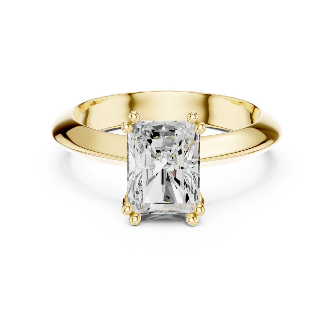 Gold Eternal Radiance Solitaire Ring Right View