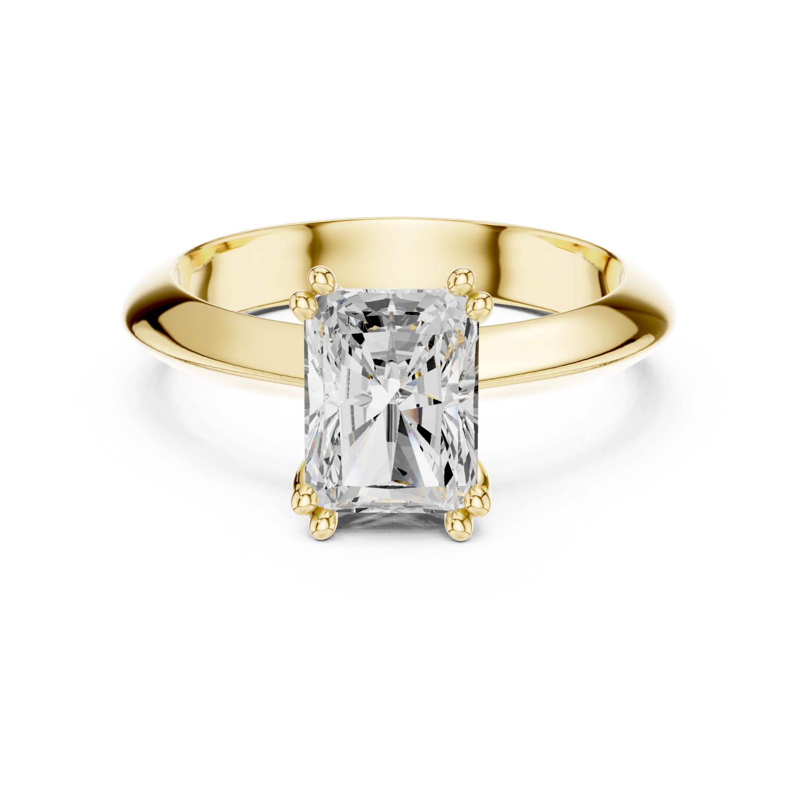  Gold Eternal Radiance Solitaire Ring Front View