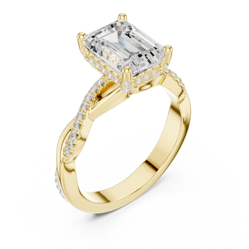 Gold Crowning Allure Ring Right View