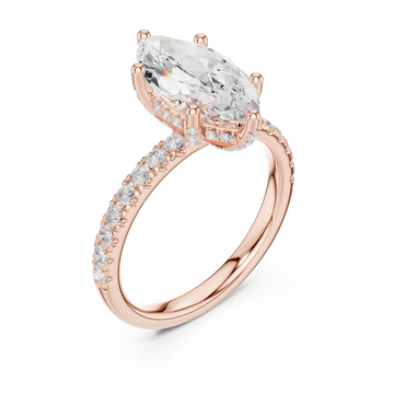  Rose Gold Eve's Grace Marquise Ring Right View