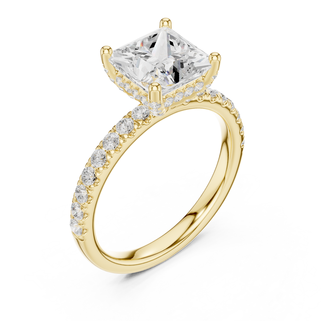 Gold Starlight Promise Ring Right View