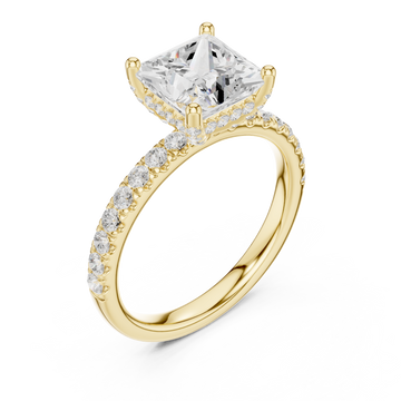 Gold Starlight Promise Ring Right View