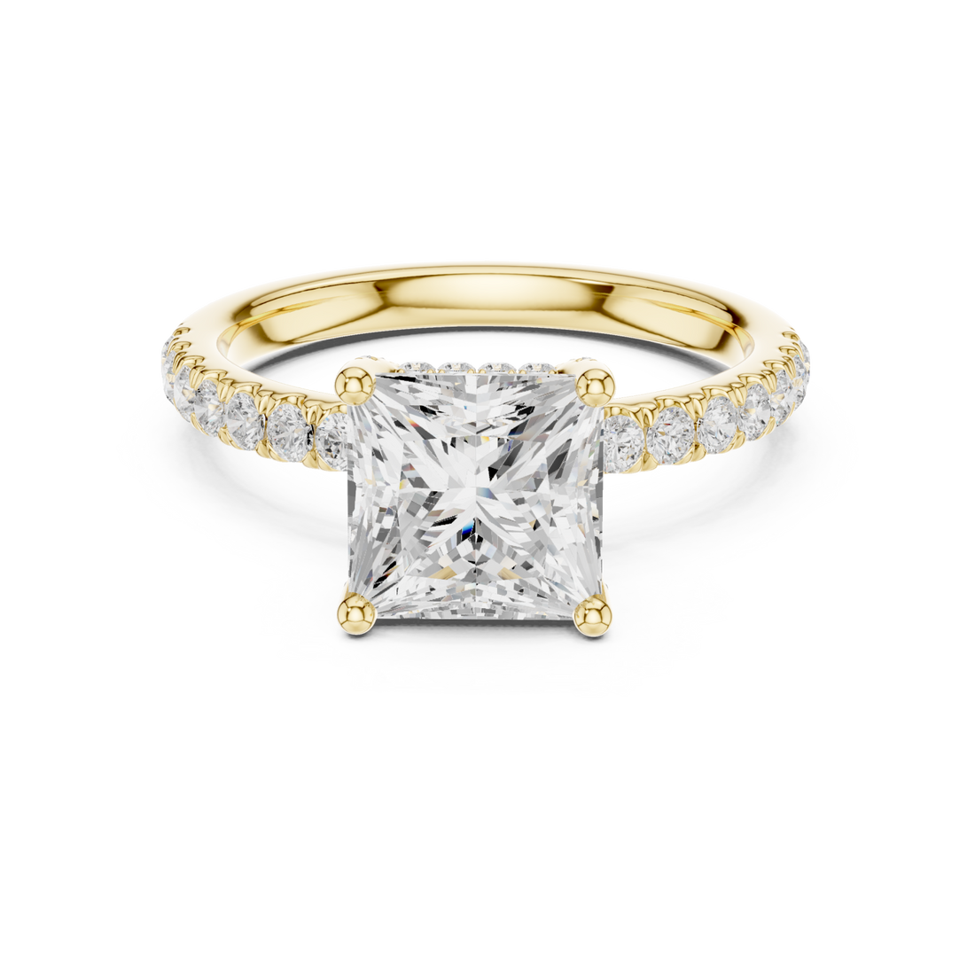Gold Starlight Promise Ring Right View