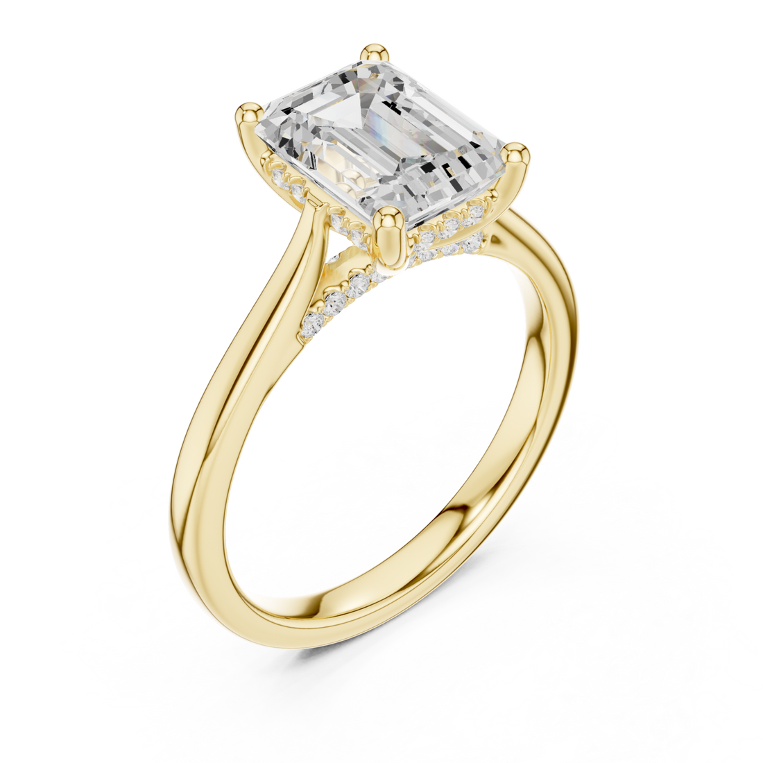 Gold Promise Whisper Halo Band Right View