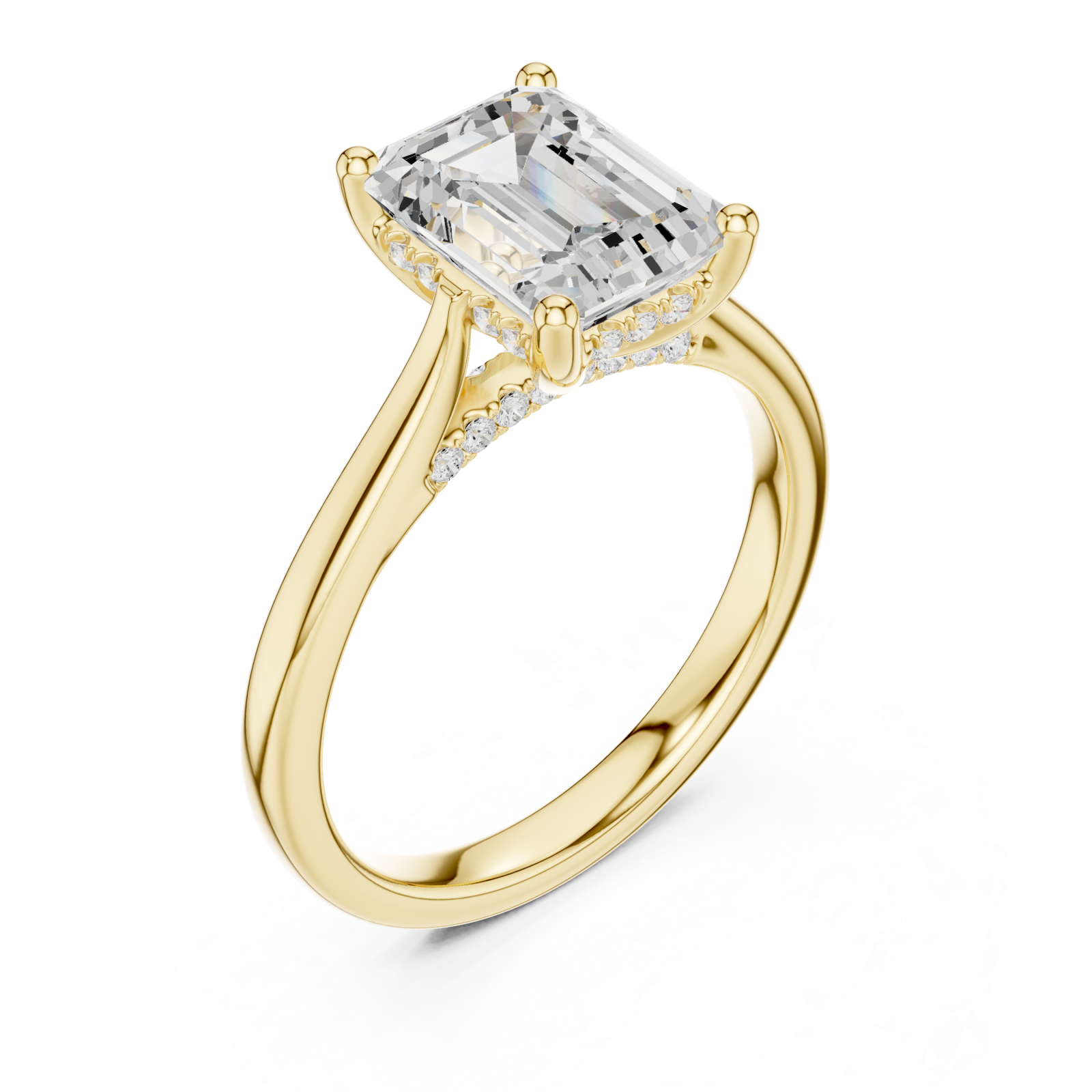 Gold Promise Whisper Halo Band Right View