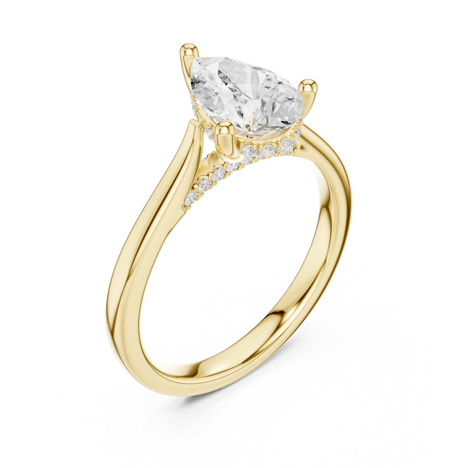 Gold Radiant Whisper Signature Band Right View