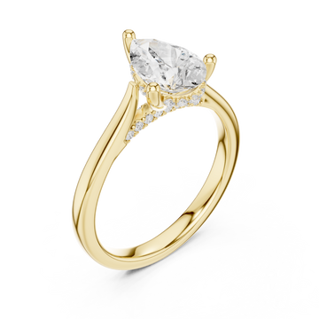 Gold Radiant Whisper Signature Band Right View