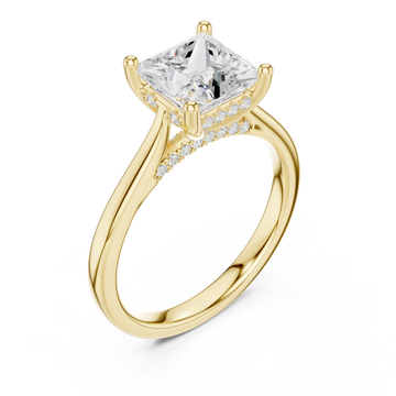 Gold Eternal Muse Solitaire Ring Right View