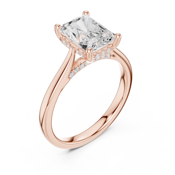  Rose Gold Eternal Whisper Solitaire Ring Right View
