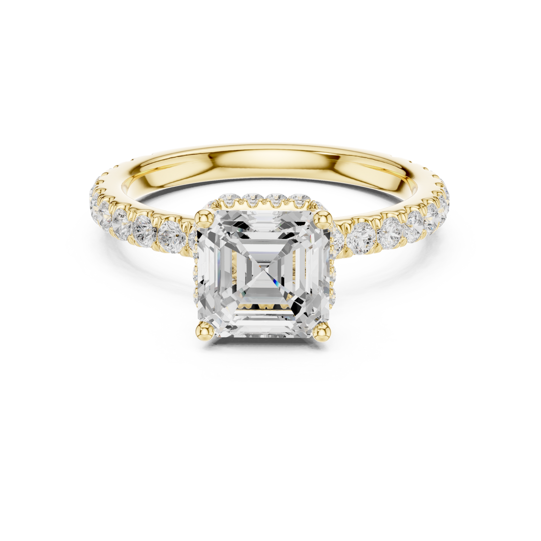 Gold Regency Halo Statement Ring Right View