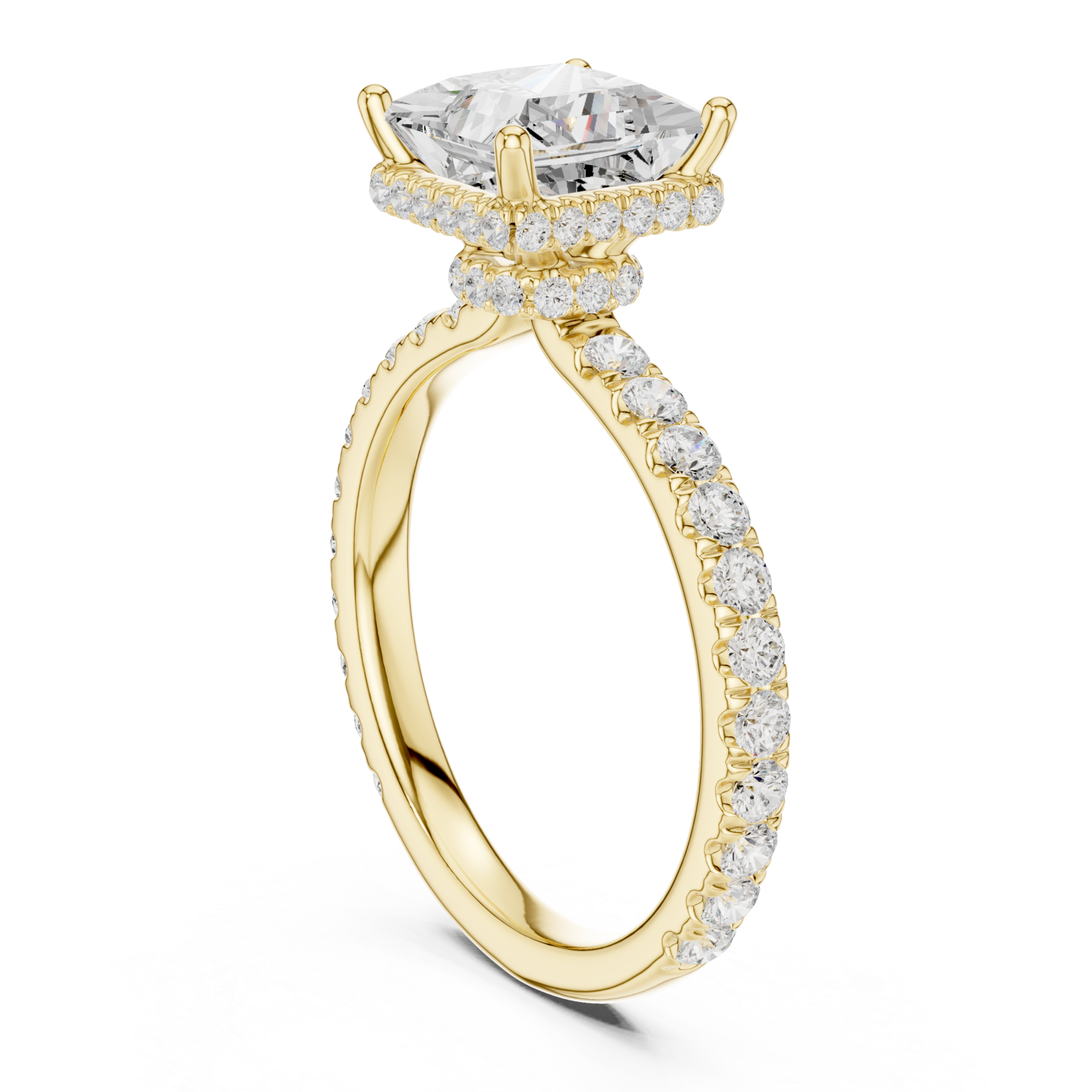  Gold Radiant Majesty Statement Ring Left View