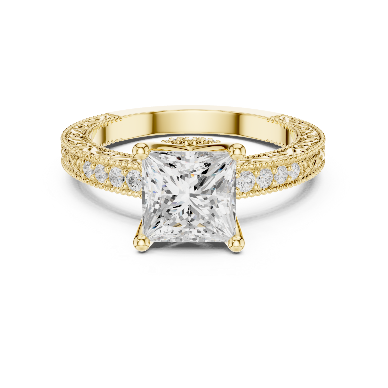  Gold Eternal Grace Regal Ring Front View