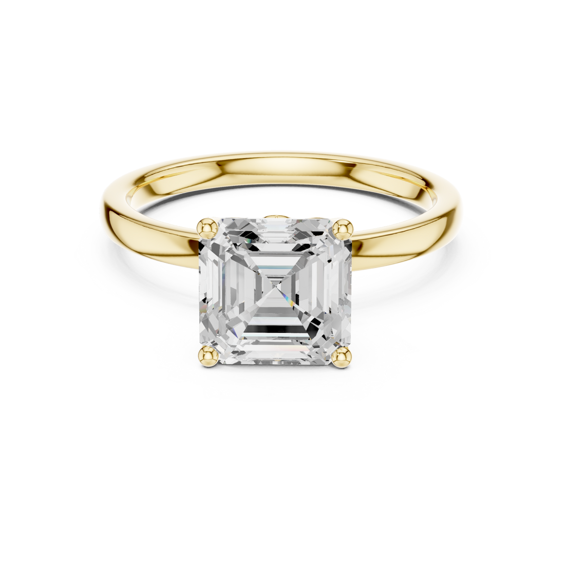  Gold Regal Solitude Ring Front View