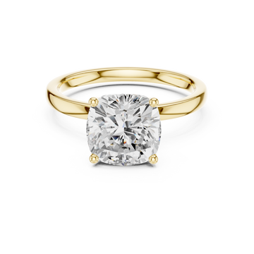 Gold Timeless Radiance Solitaire Ring Front View