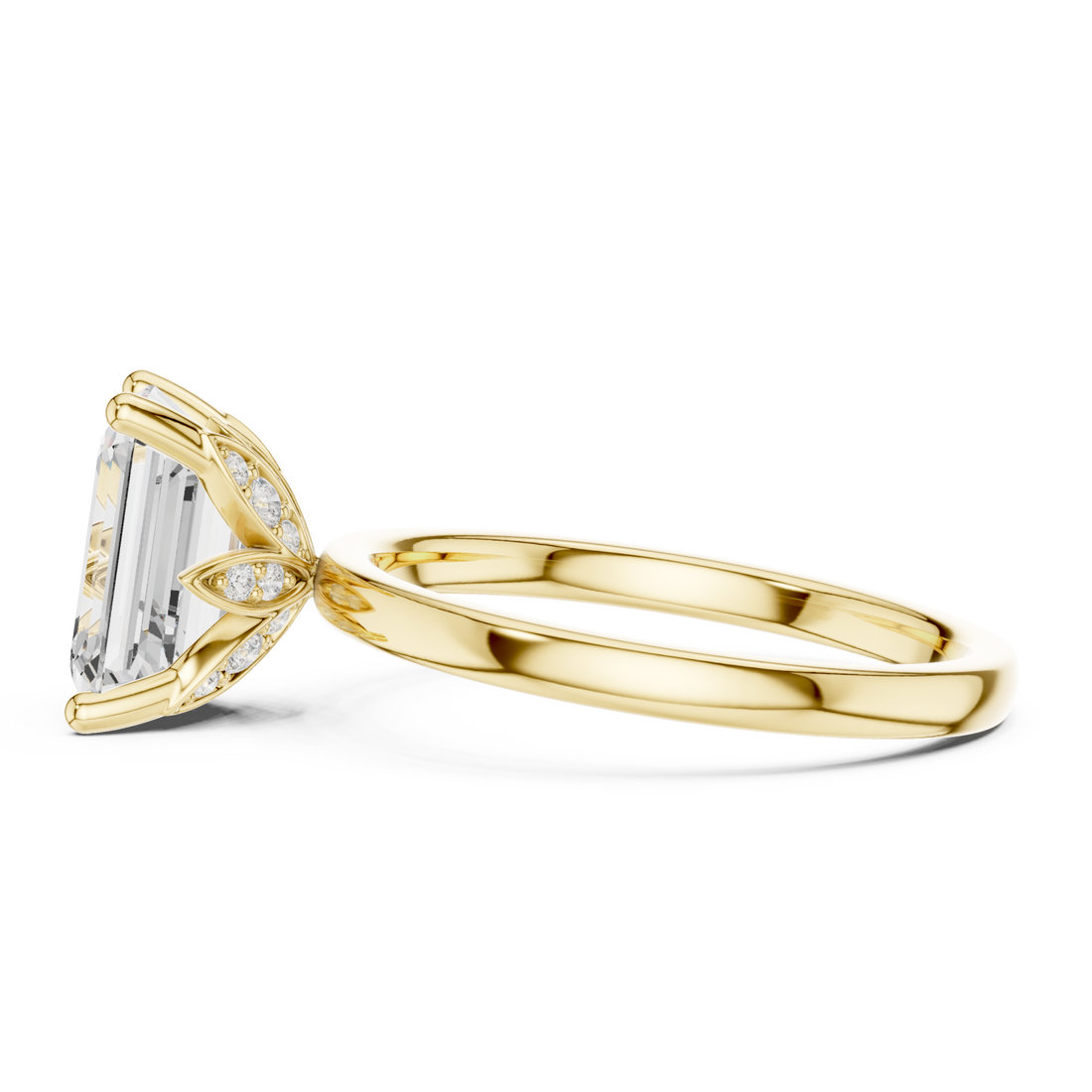 Gold Celestial Radiance Ring Front View