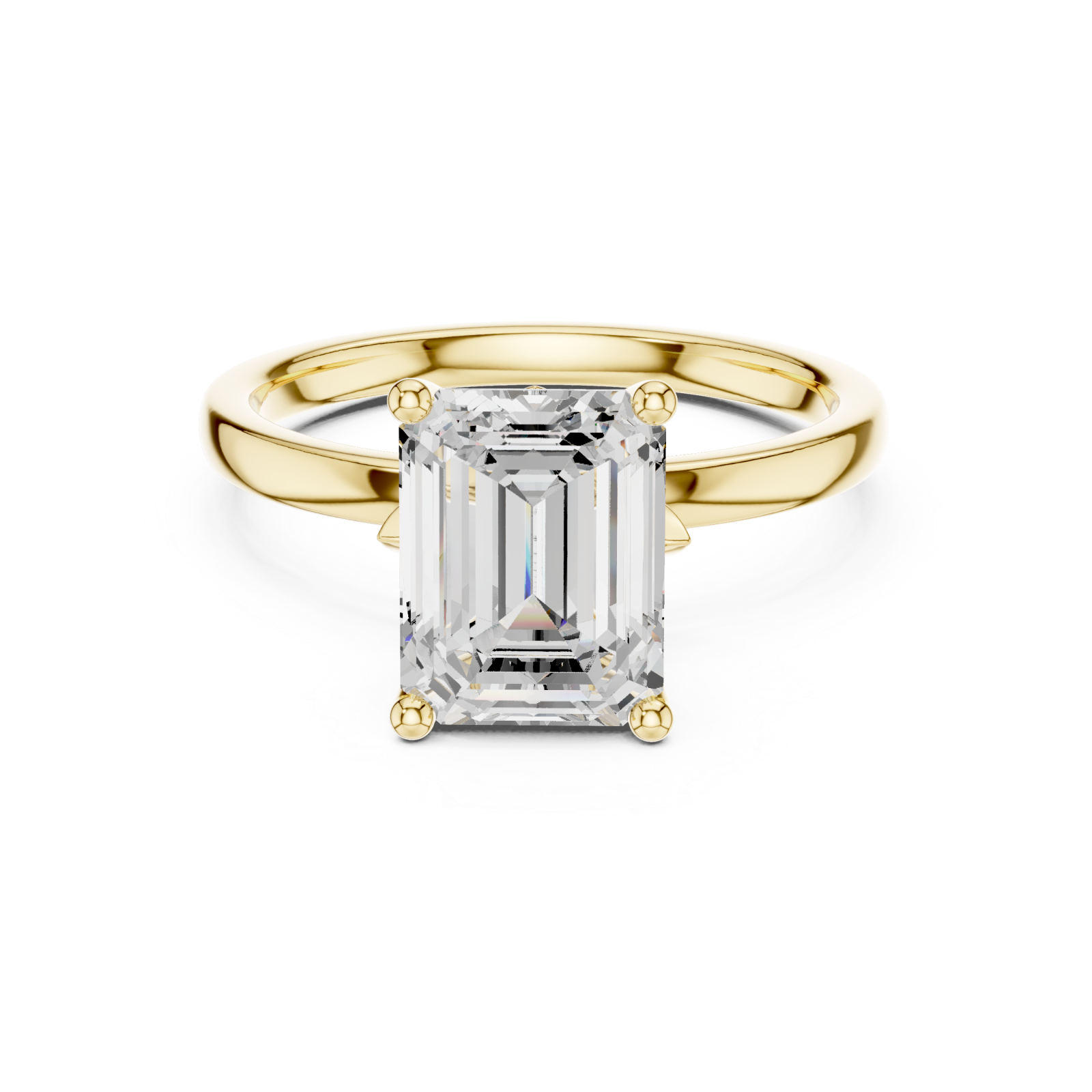  Gold Celestial Radiance Ring Front View