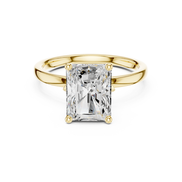  Gold Illume Radiant Solitaire Ring Front View